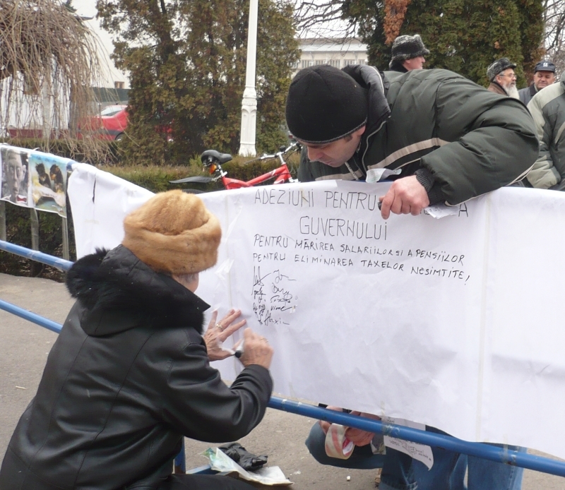 A şasea zi de proteste la Galaţi