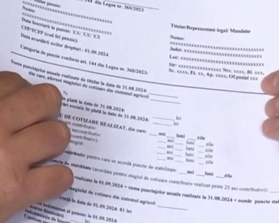 Deciziile cu pensiile recalculate, distribuite până la sfârșitul lunii