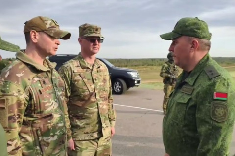 Ofițeri americani în Belarus, la exercițiile militare ruseşti