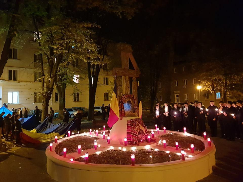 Sfinţirea căminelor studenţeşti cu tricolor