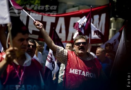 Protest pentru salvarea metalurgiei româneşti
