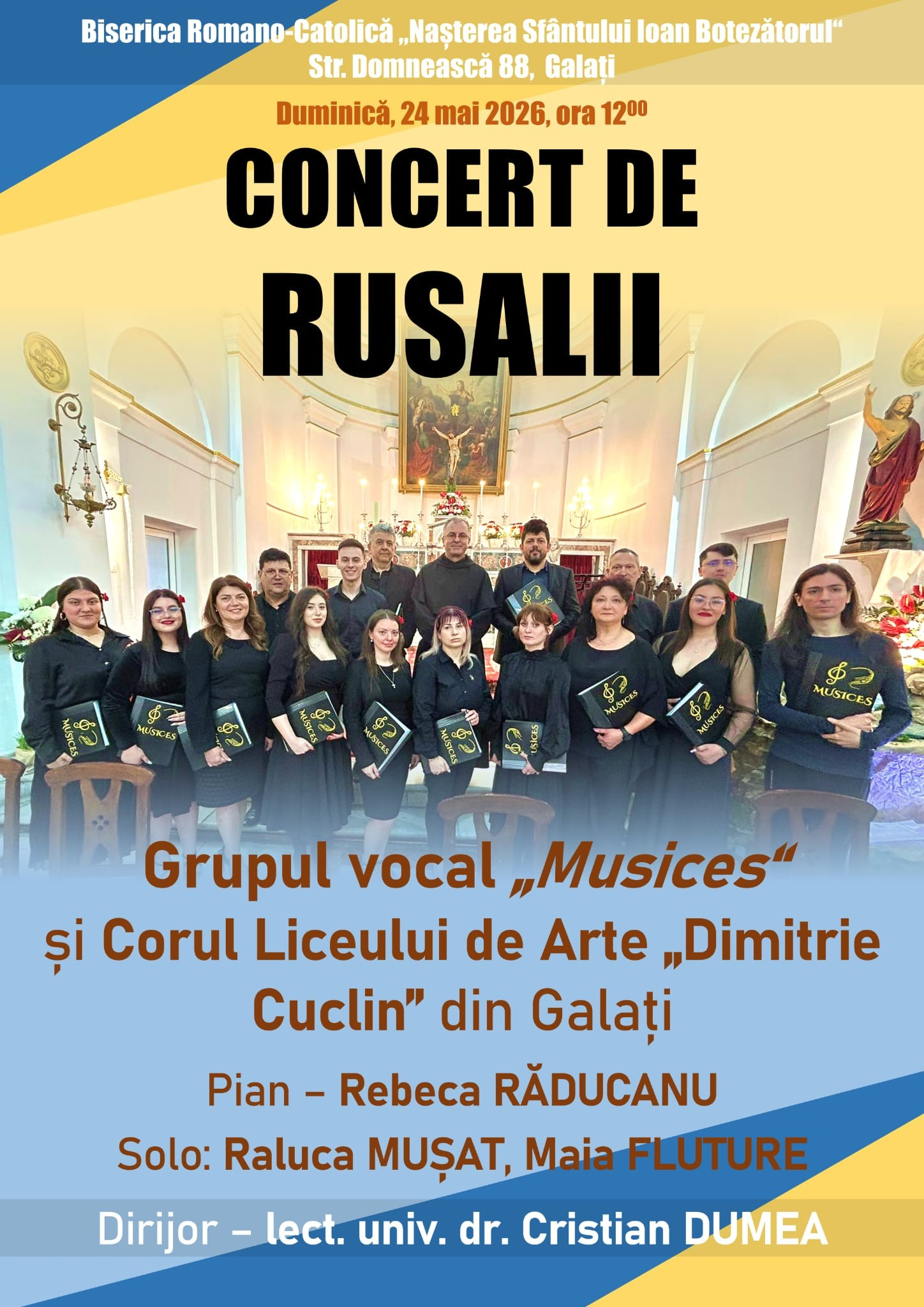 Concert de Rusalii la Biserica Romano-Catolică din Galaţi