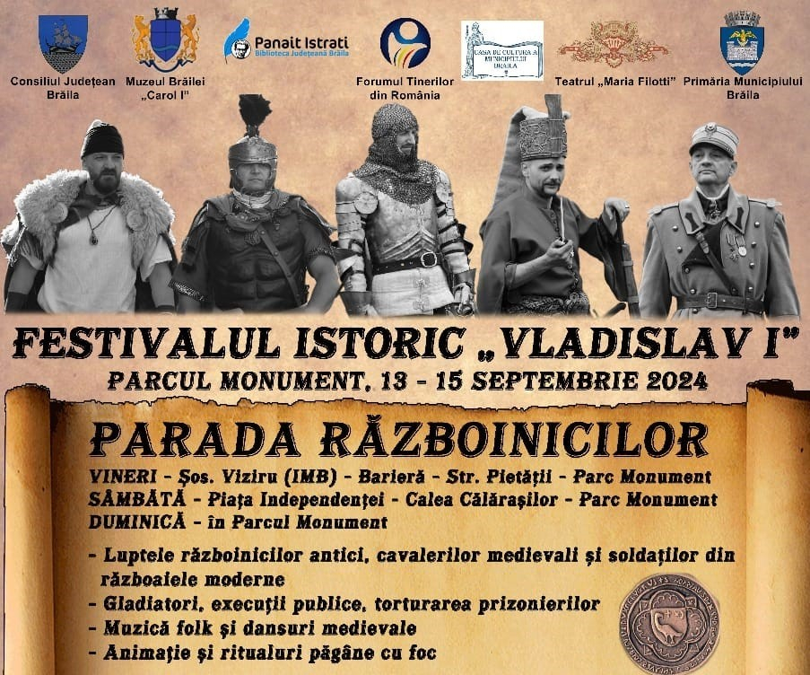 Gladiatori, vikingi, tortură medievală și ritualuri păgâne, la Brăila