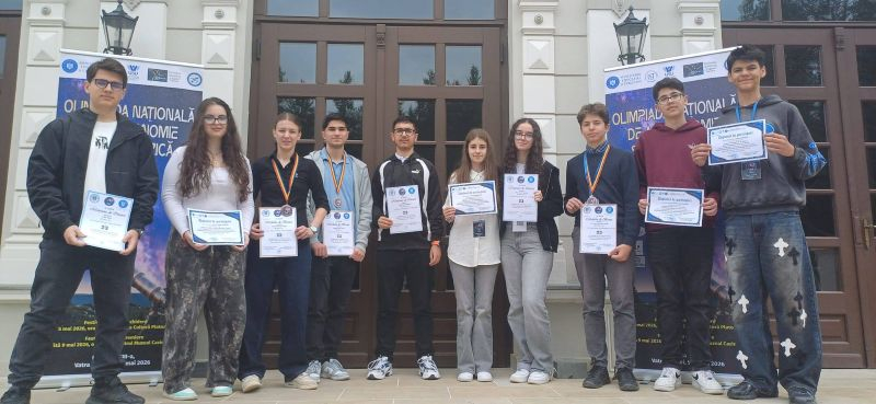 Galațiul, din nou pe podium la Olimpiada Națională de Astronomie și Astrofizică
