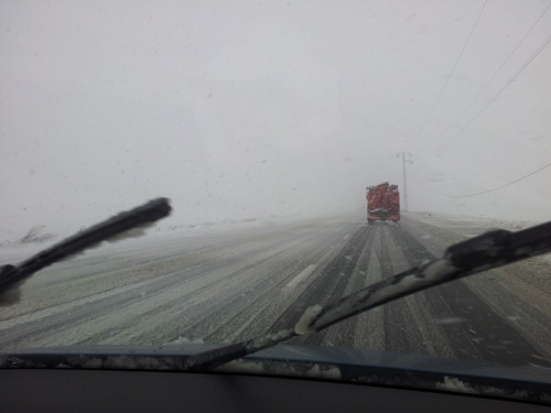 Vezi aici starea drumurilor din ţară. Circulaţia este îngreunată din cauza zăpezii