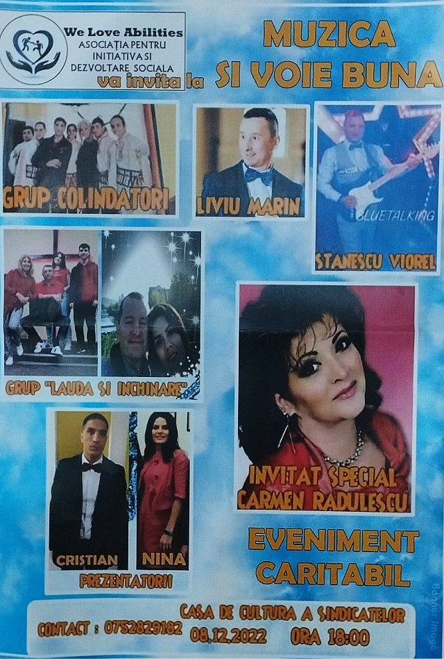 Muzică și voie bună în scop caritabil