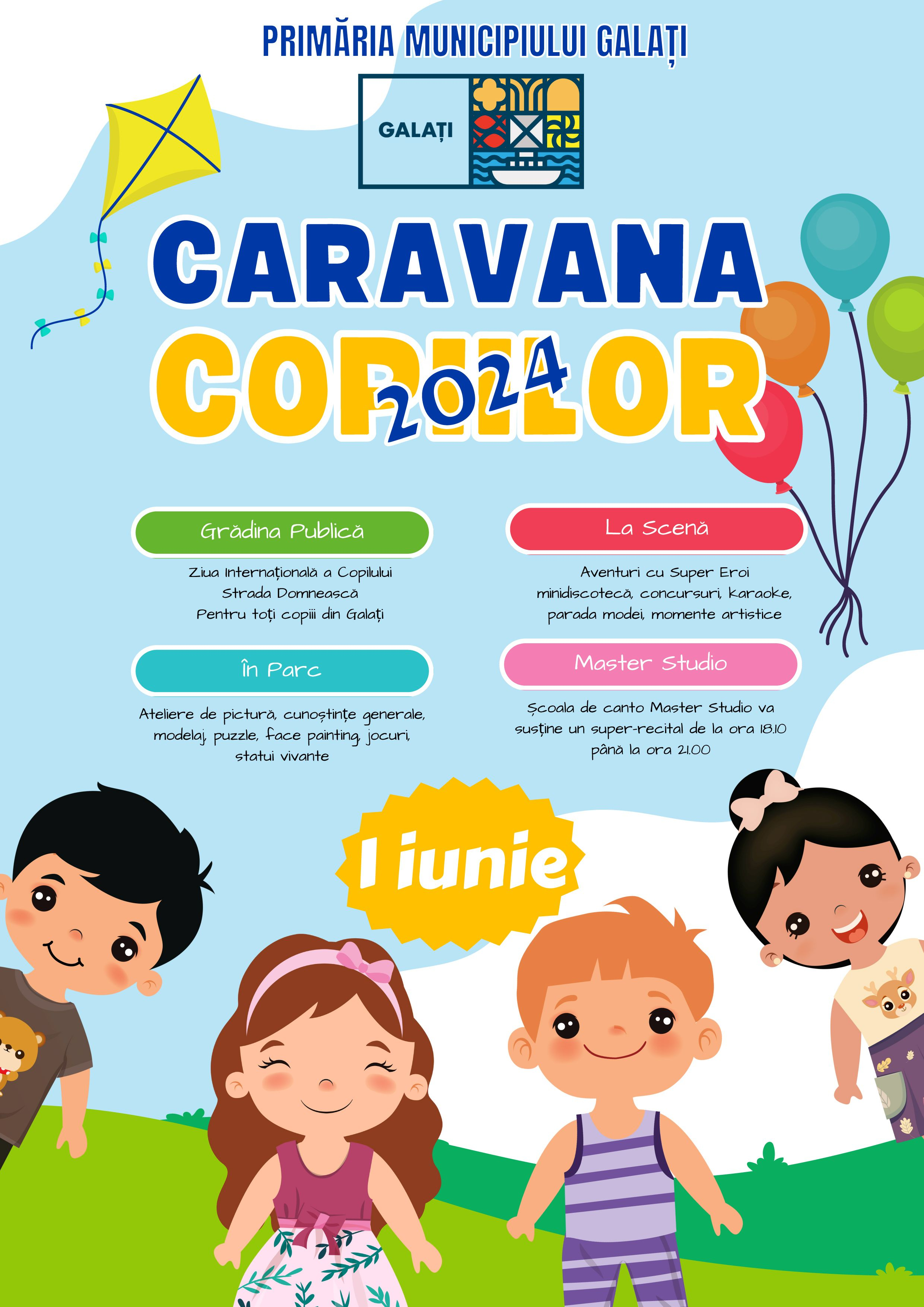 Caravana Copiilor 2024, în Grădina Publică