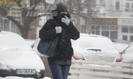 Judeţul Galaţi, prizonierul zăpezii