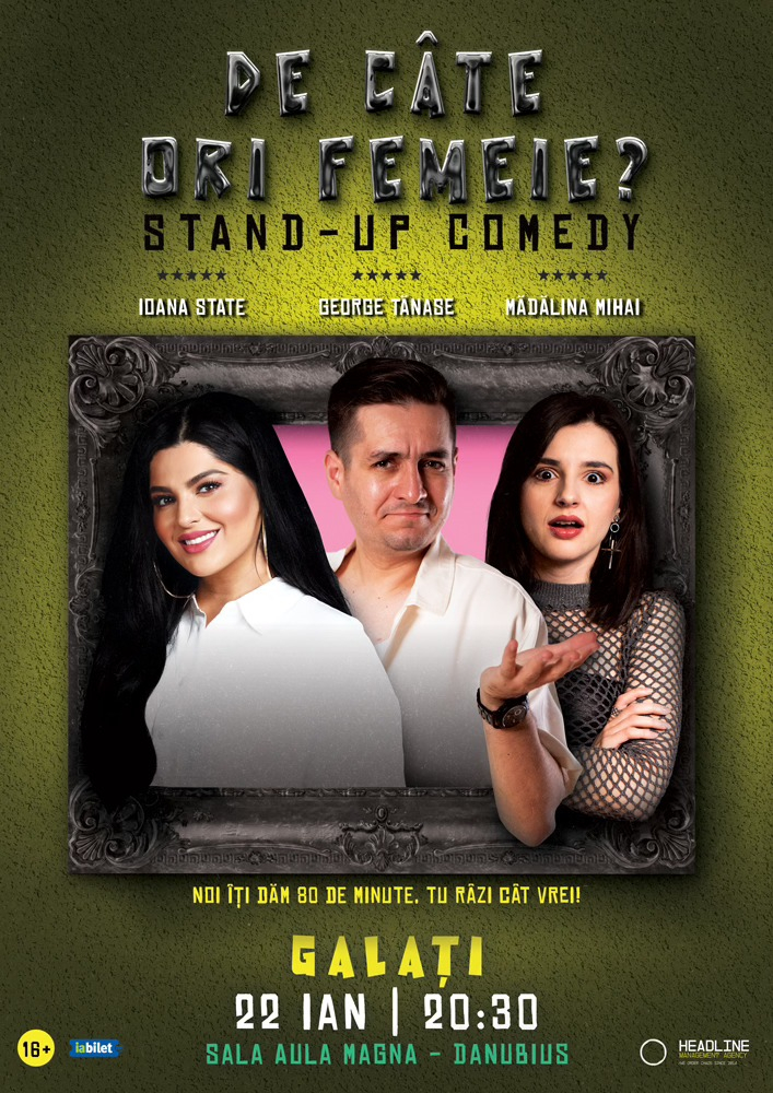 Trei comedianți de top, la Galați