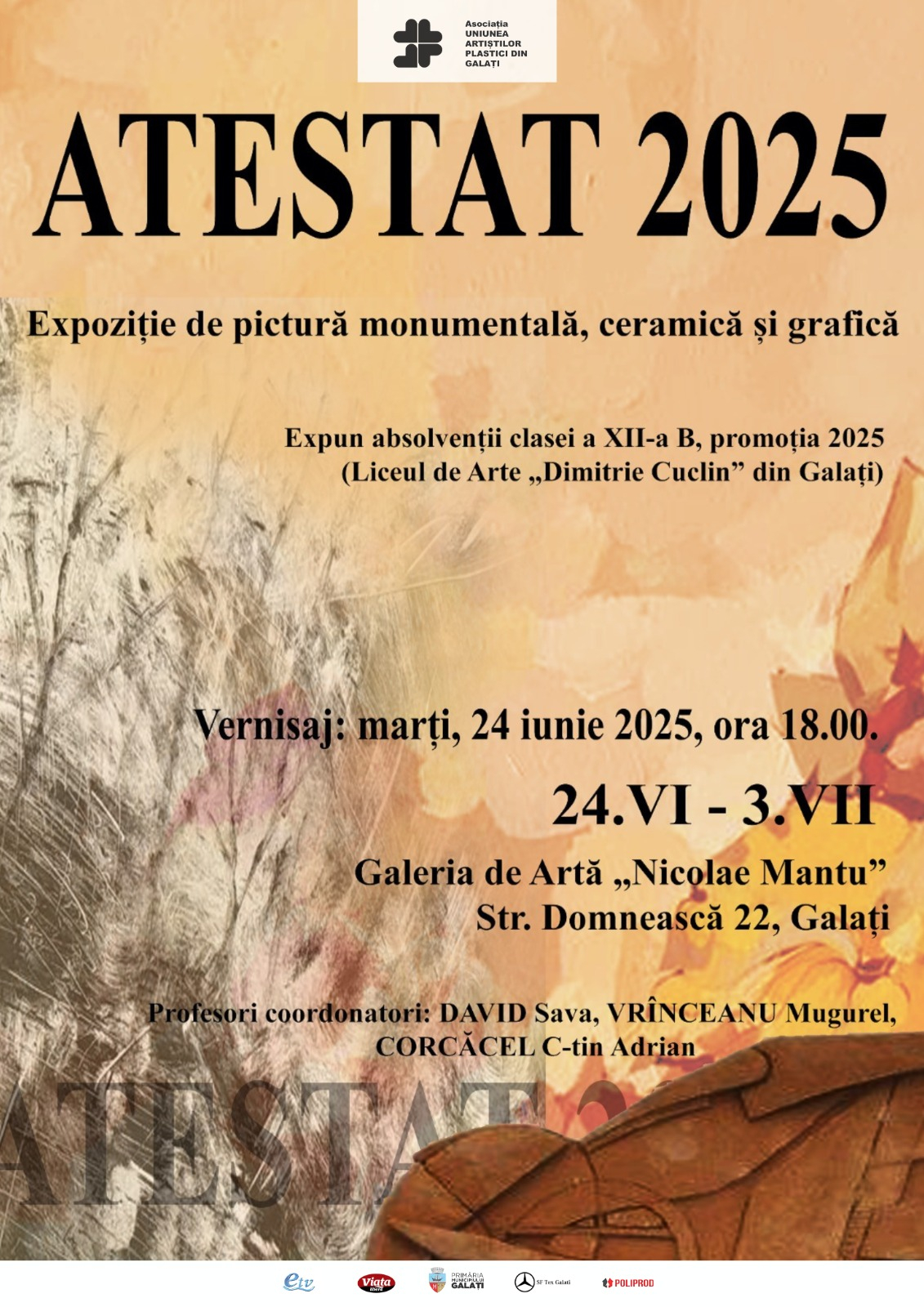 Expoziție a absolvenților Liceului de Arte „Dimitrie Cuclin”