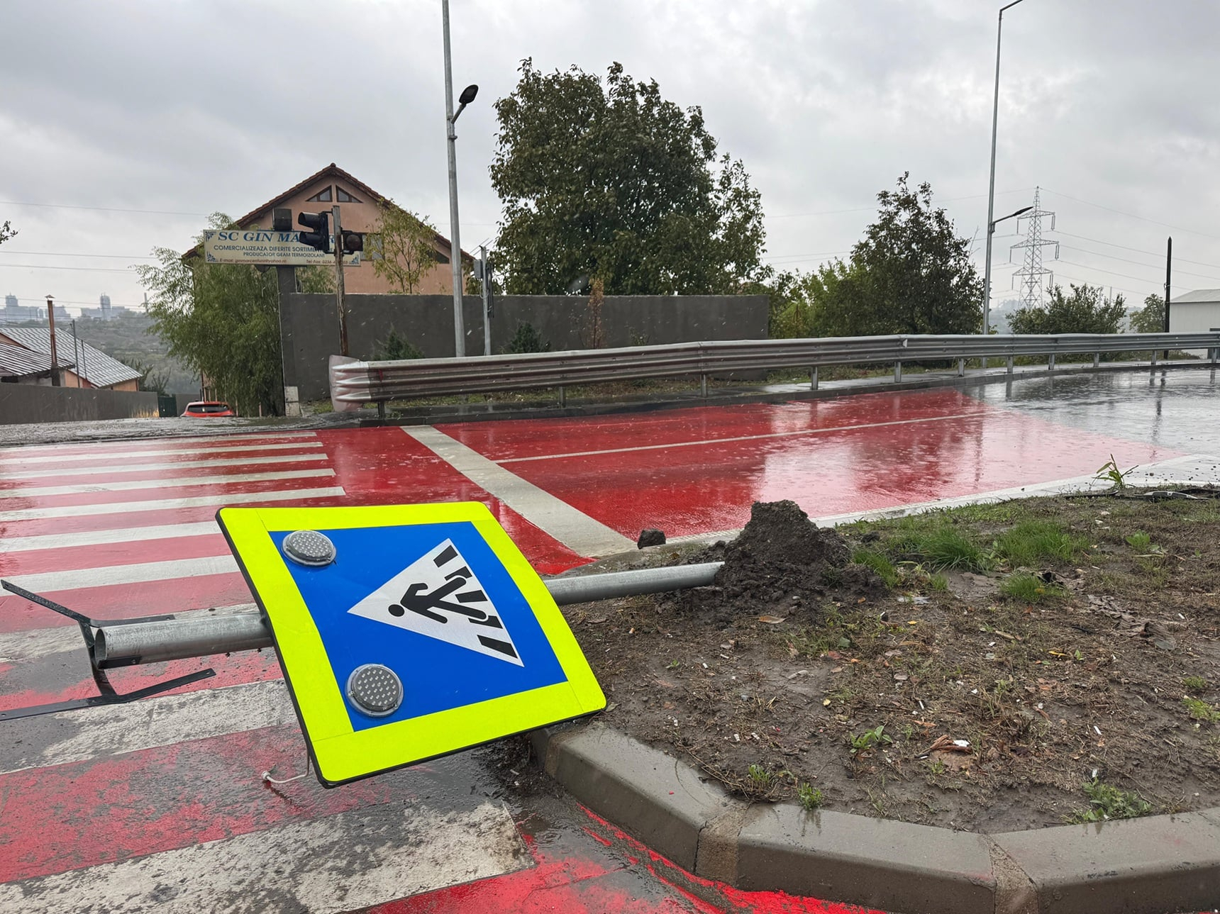 Poza zilei. Un semn de circulaţie şi-a luat lumea-n cap