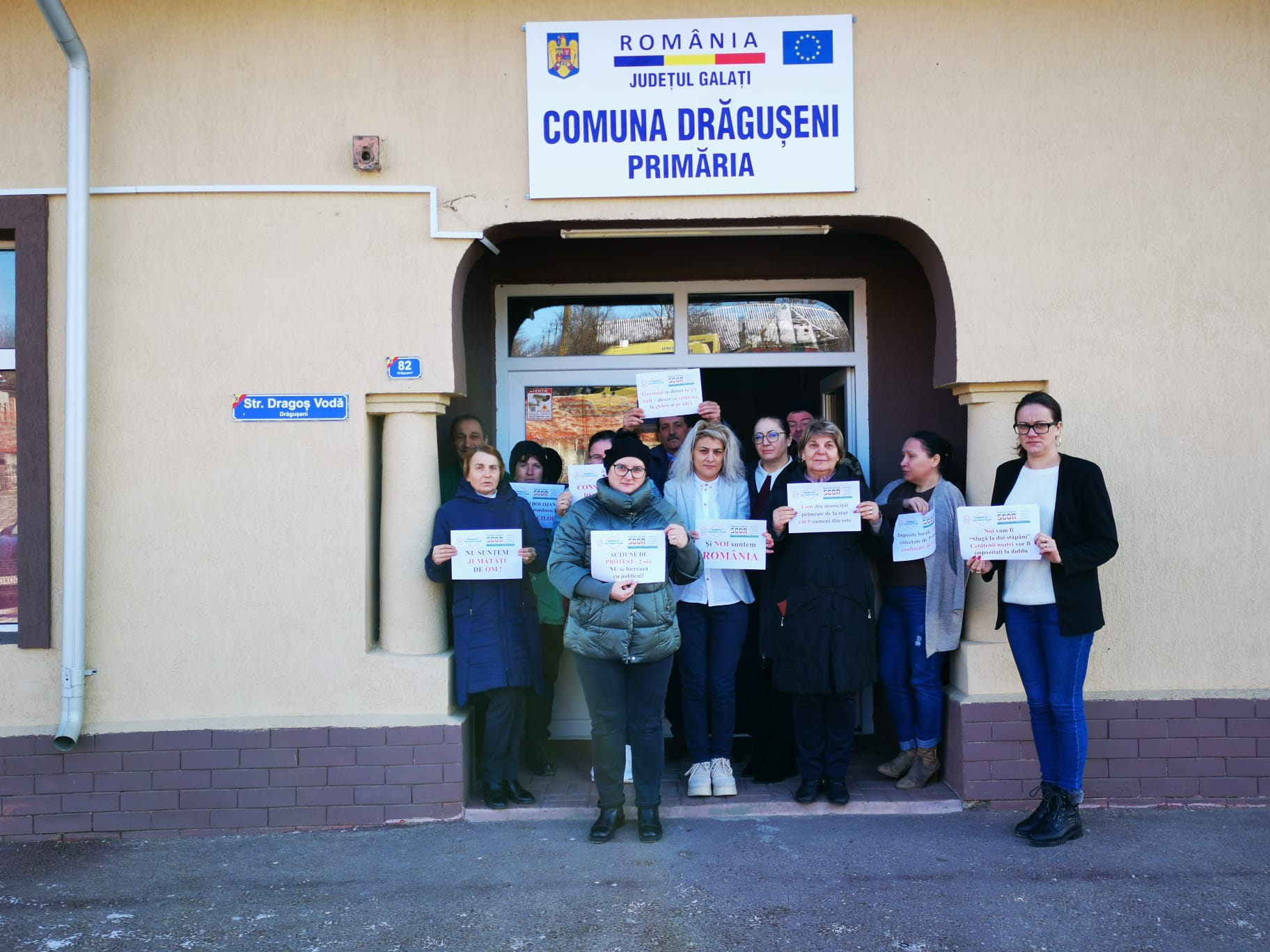 Protestele din județul Galați blochează administrația locală din mediul rural