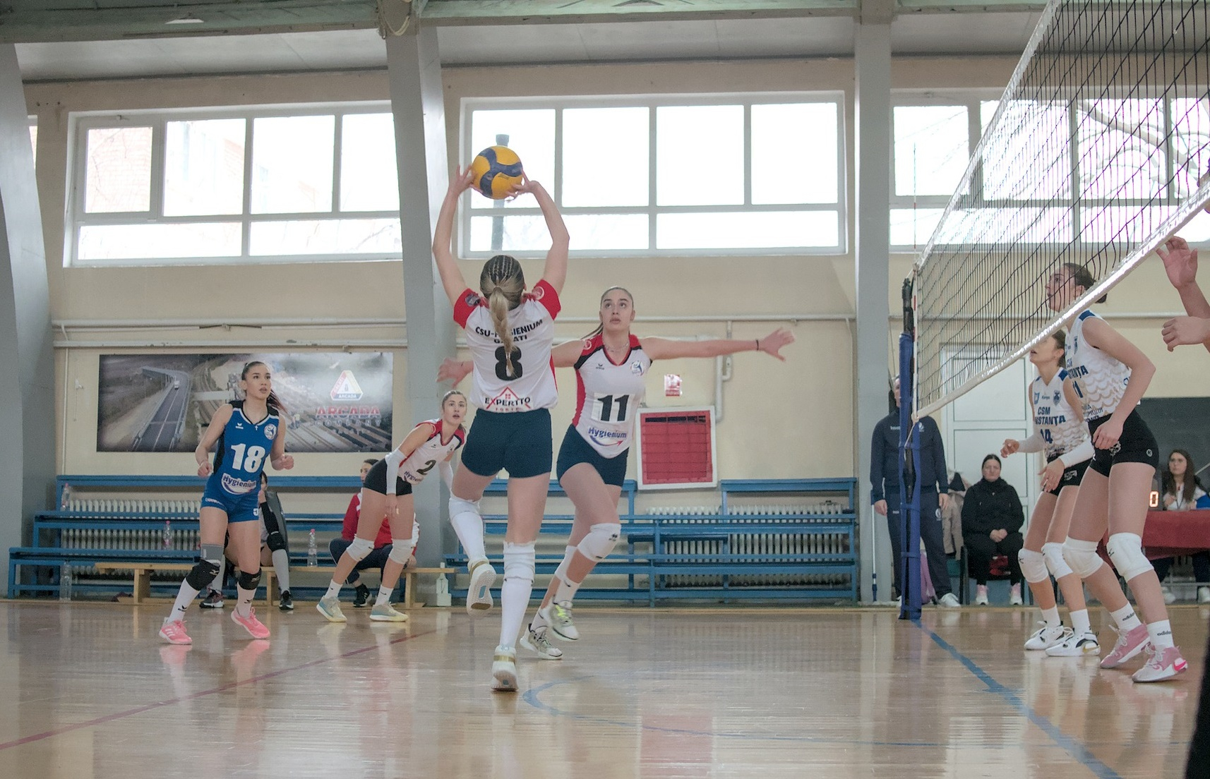 Meci feminin în Divizia A2. Din sportul gălățean