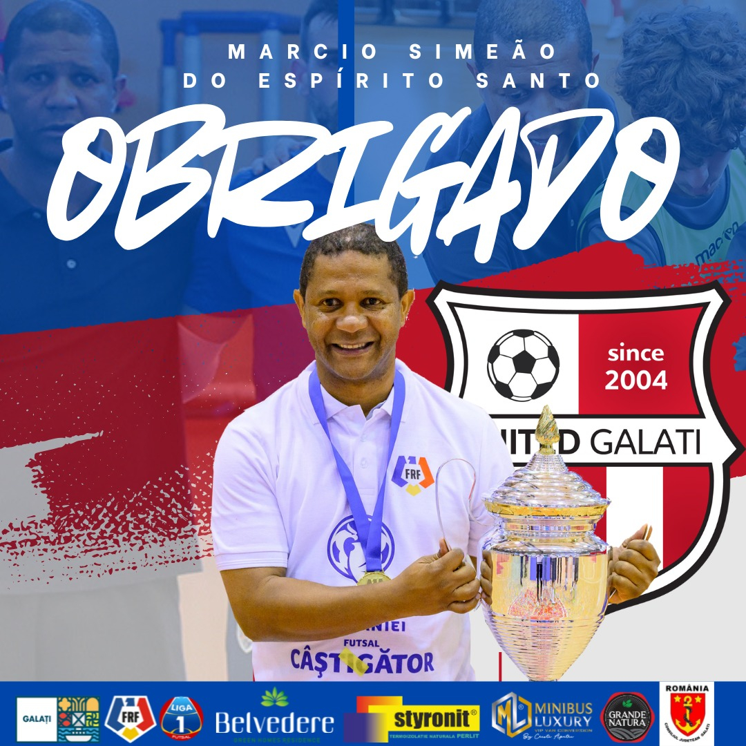 United Galați - contract reziliat cu antrenorul Marcio Santos