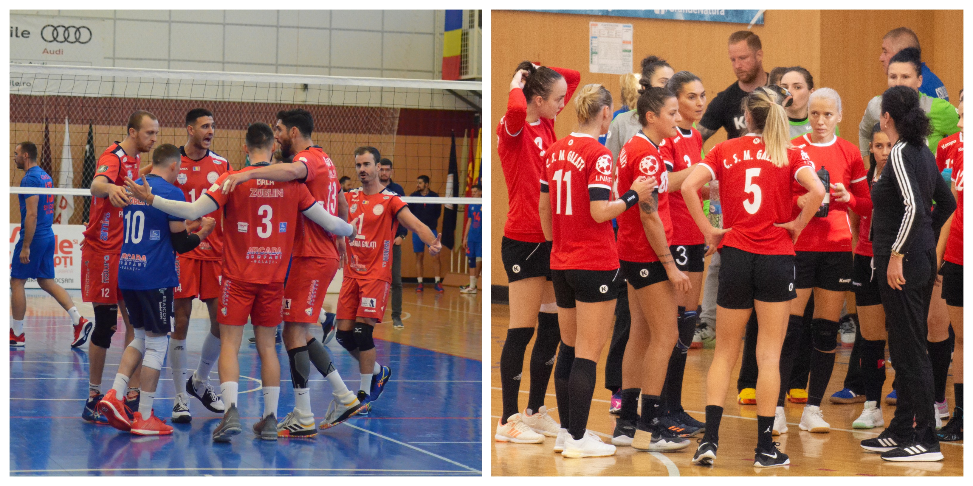 Două cuplaje atractive: handbal și volei