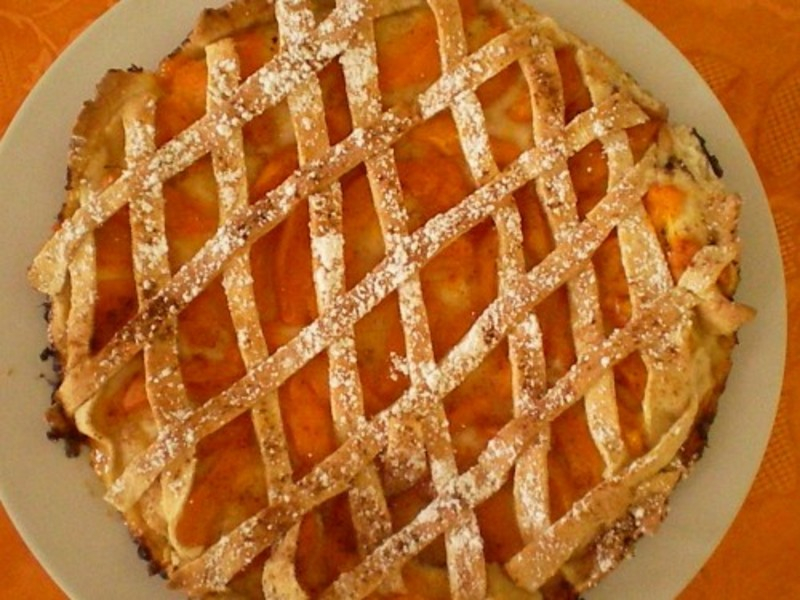 Tartă  cu gem de caise