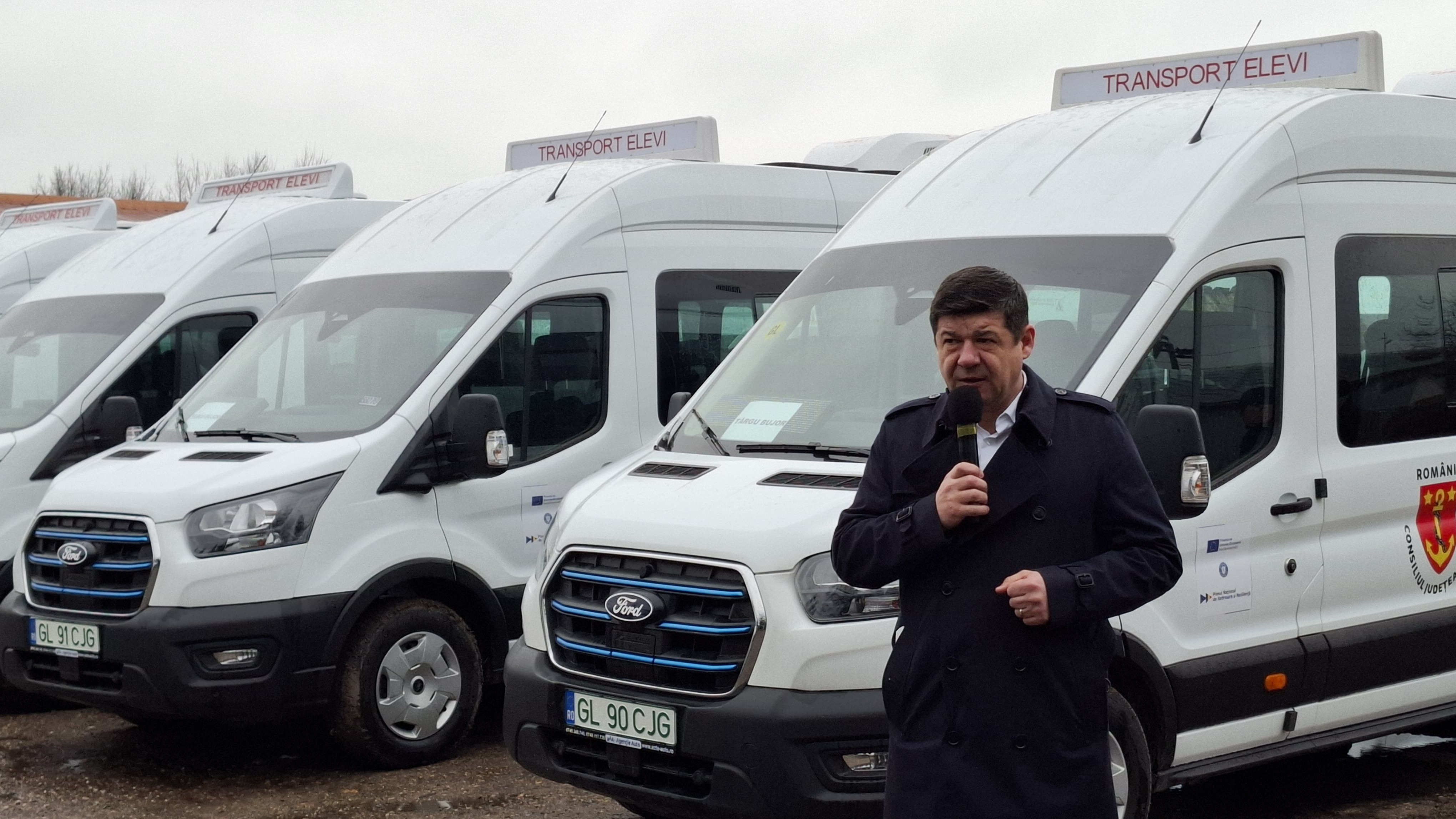 Microbuze electrice pentru transportul elevilor din județul Galați