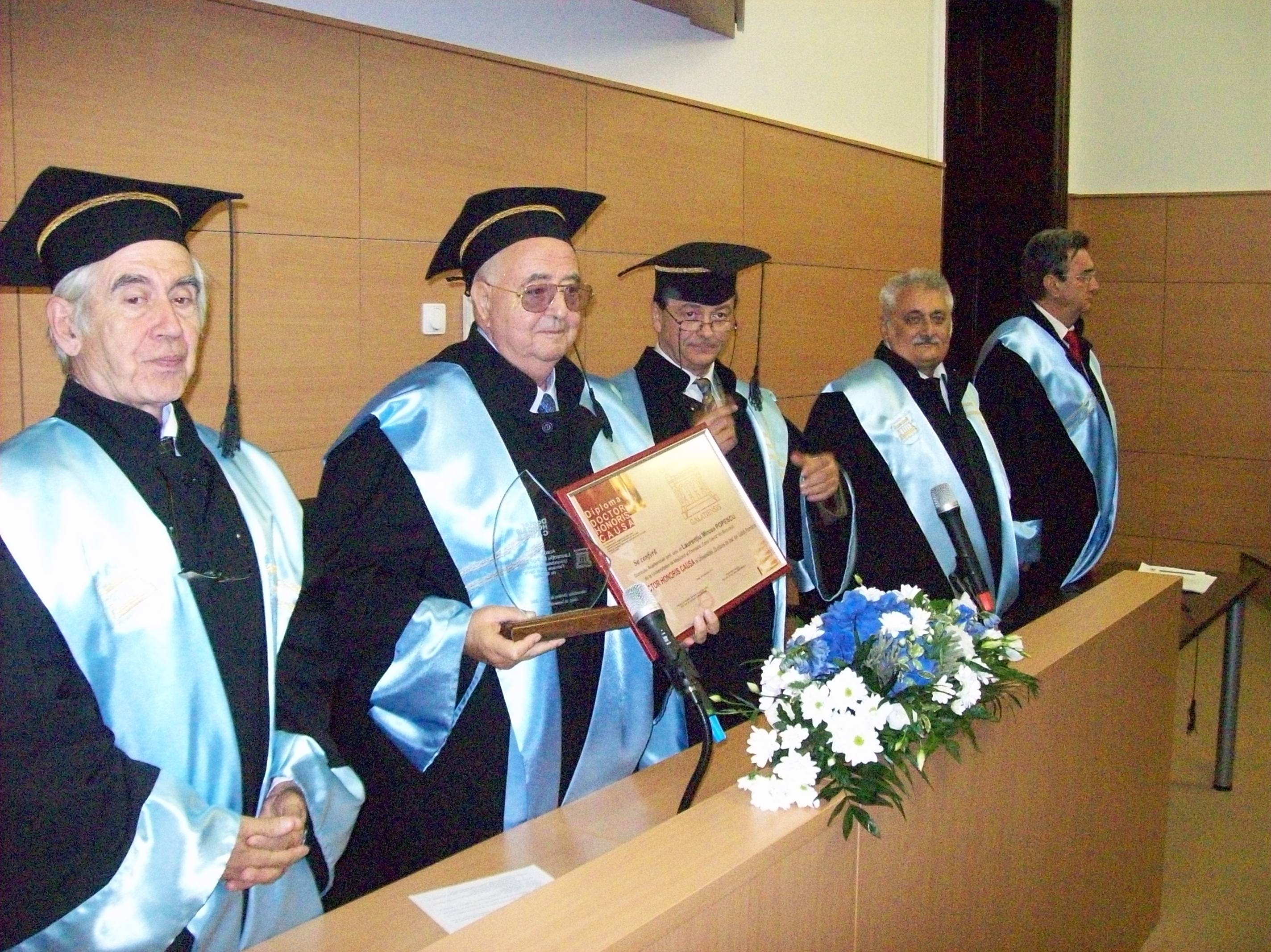 Părintele telocitelor, unul dintre fondatorii Facultăţii de Medicină, Doctor Honoris Causa la Galaţi