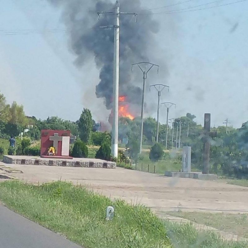 Încă un TIR a luat foc la Mihăileşti (VIDEO)