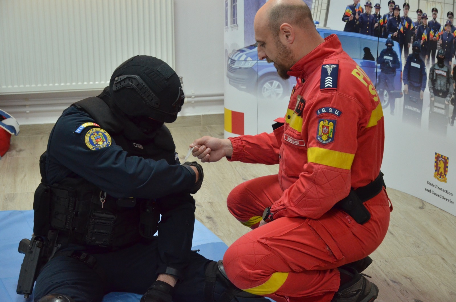 Instruire medicală tactică a jandarmilor gălățeni