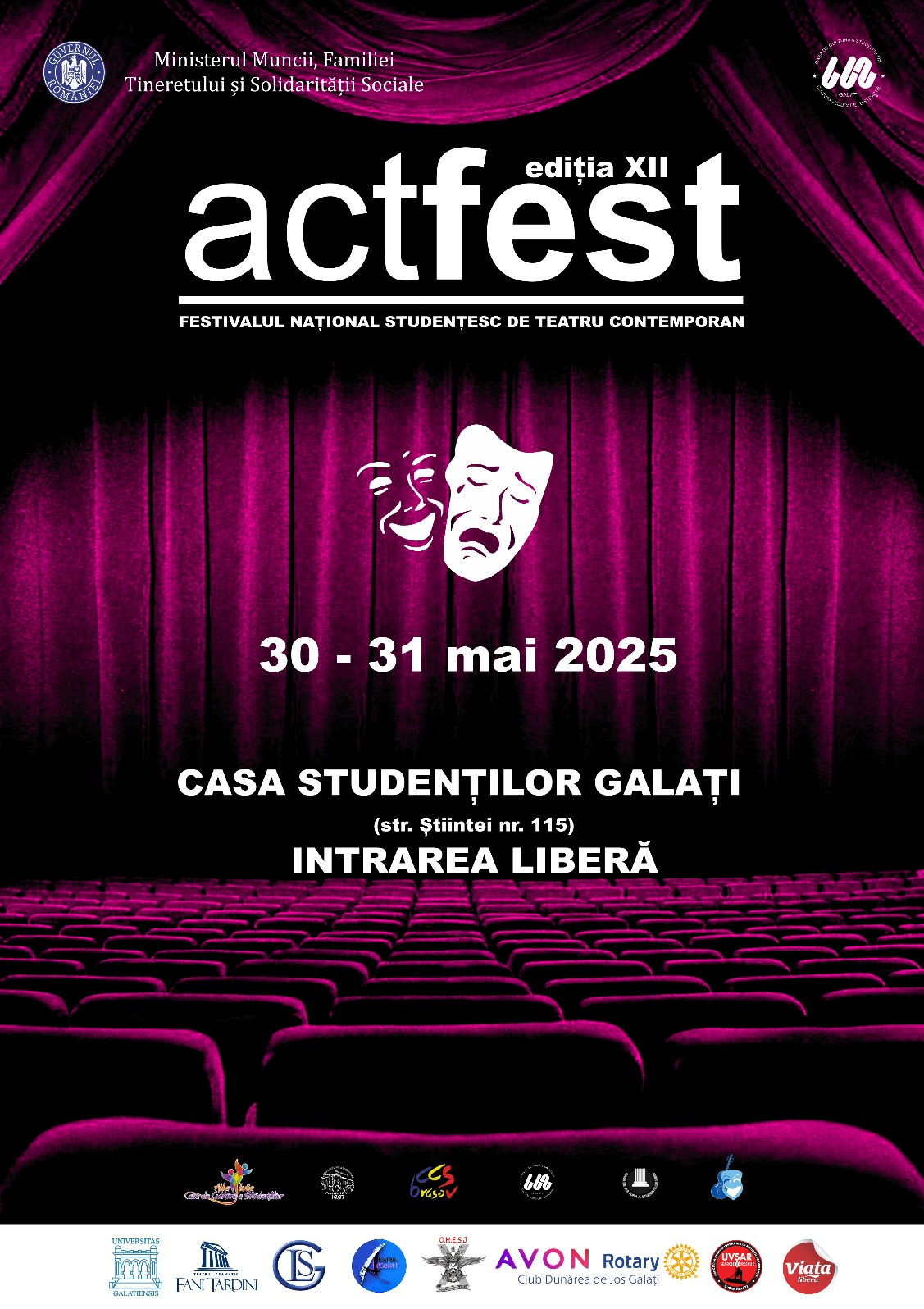 Festivalul de teatru studențesc „ActFest” revine cu a XII-a ediție