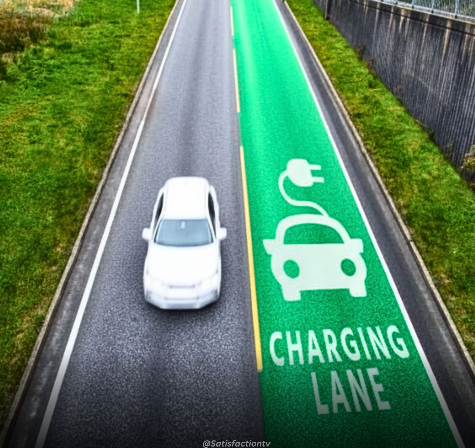 Autostrada care îți încarcă mașina electrică în mers