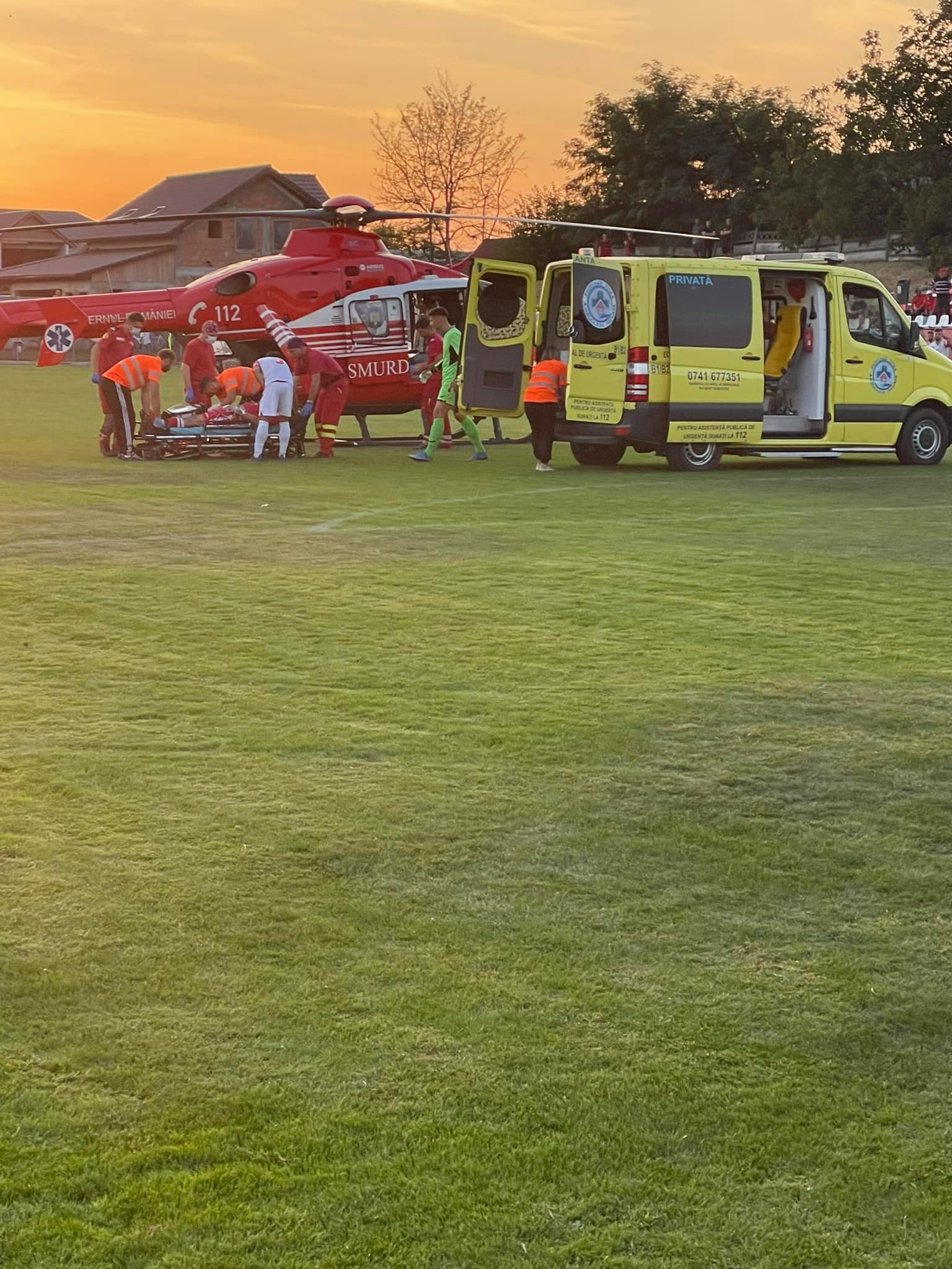 Portarul de la Sporting Liești, desfigurat la o fază de joc