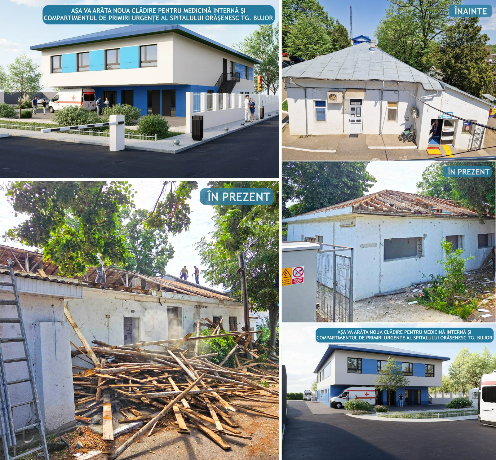 Investiții în sănătate de 1,6 milioane de euro | Se demolează vechea Secție de Medicină Internă și Camera de Gardă de la Spitalul din Târgu Bujor, pentru a se construi un pavilion medical modern, dotat cu echipamente de ultimă generație