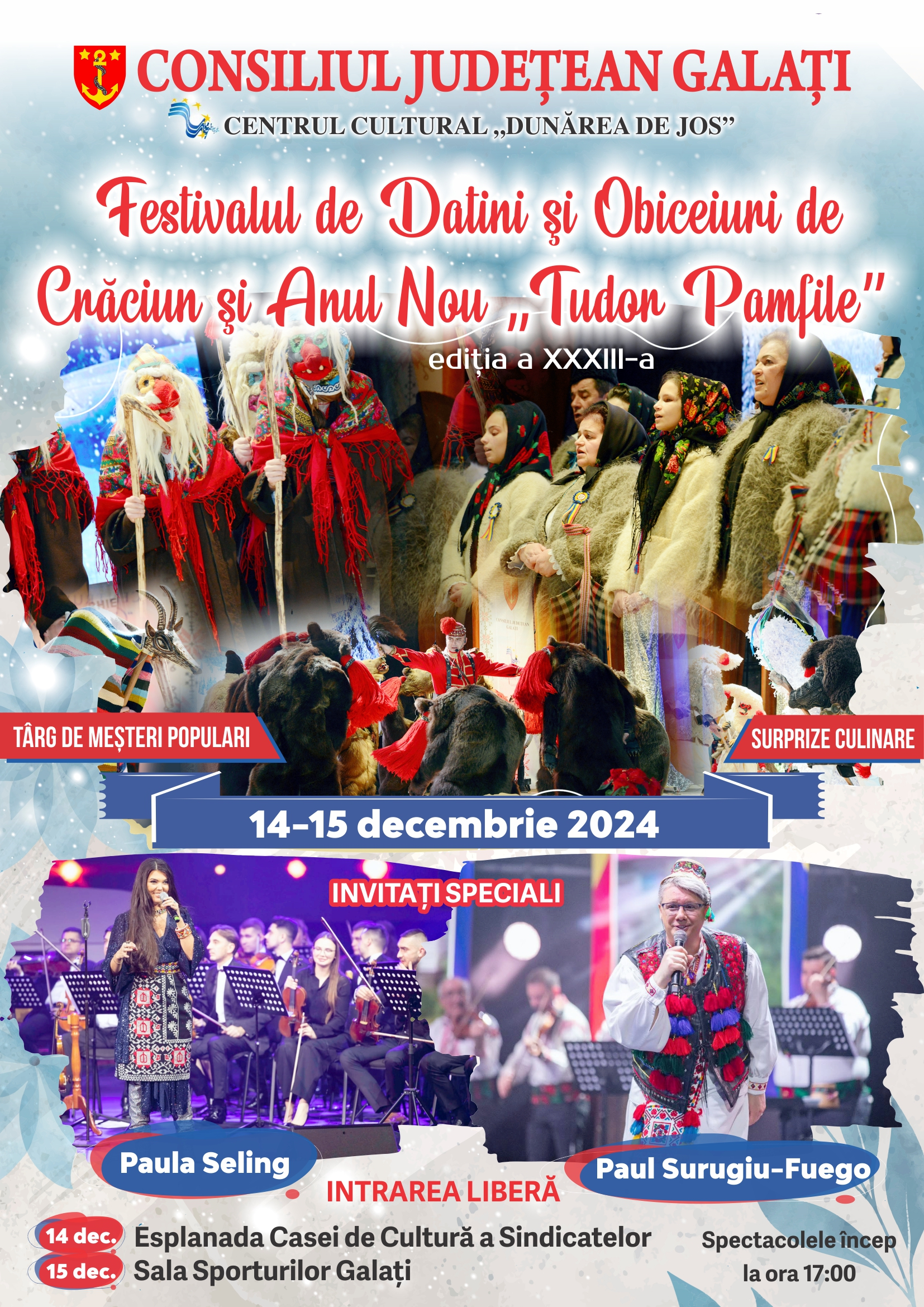 A doua zi a Festivalului „Tudor Pamfile” se mută la Sala Sporturilor