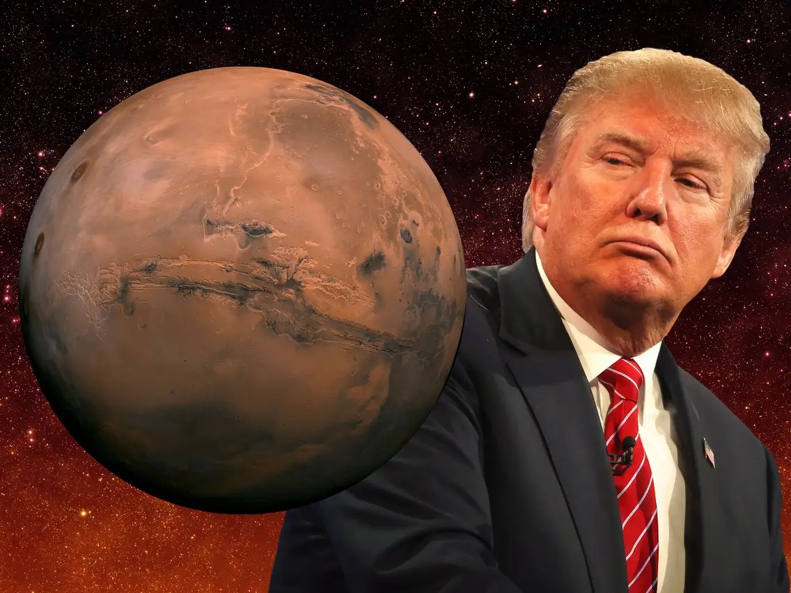 Trump promite că-i duce pe americani pe Marte
