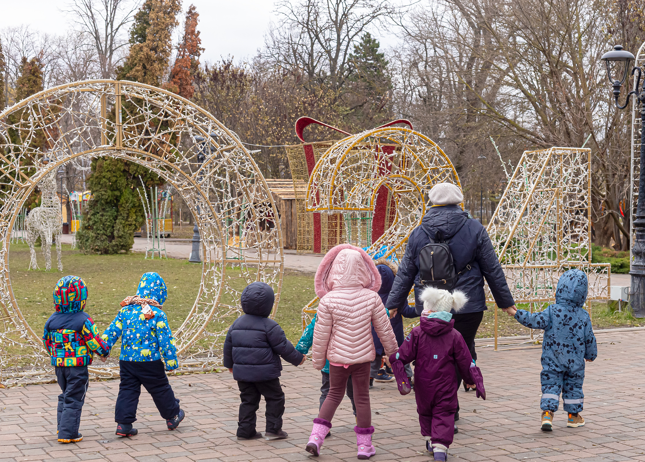 Moş Crăciun vine în Grădina Publică