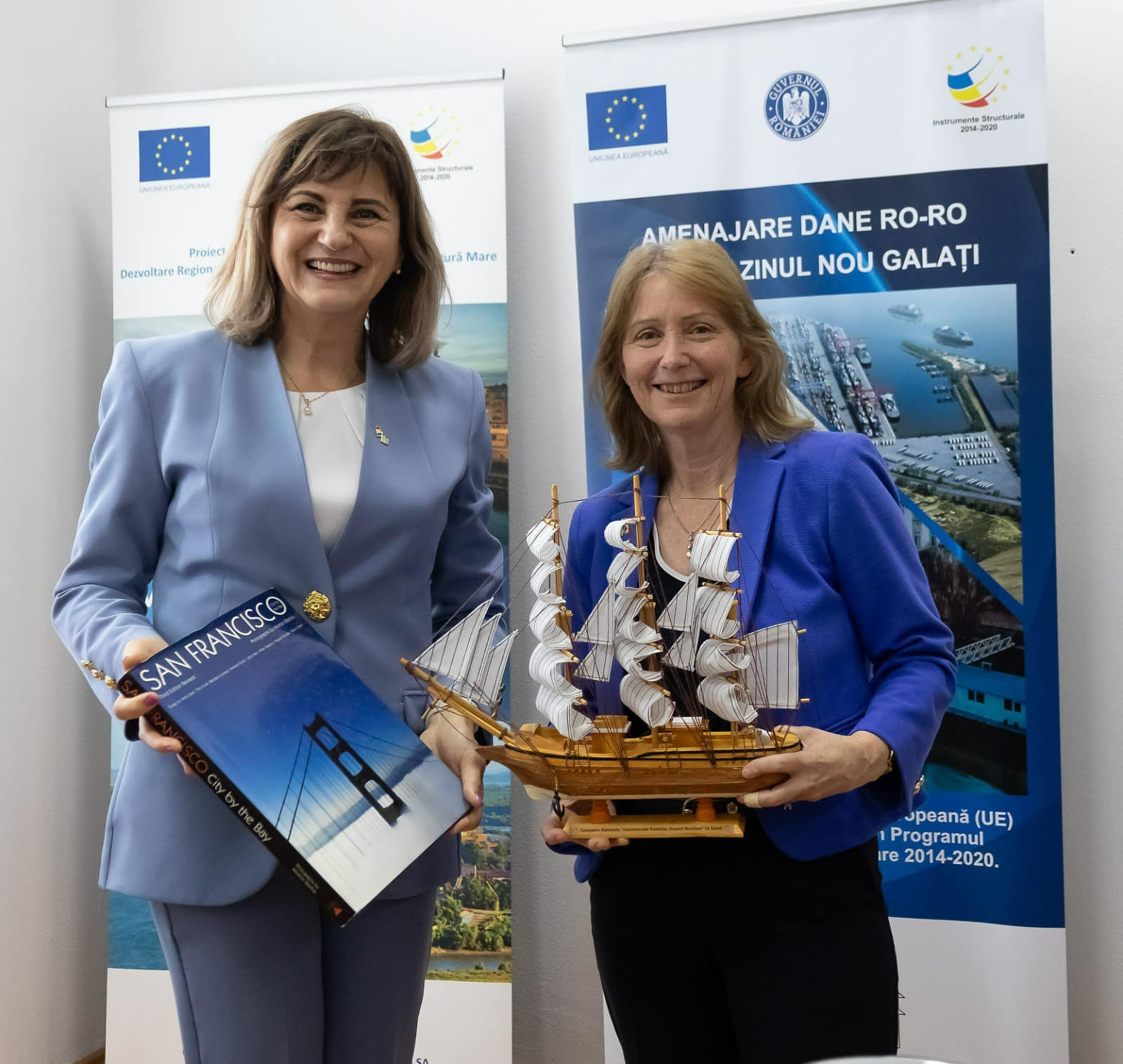 Ambasadoarea SUA, interesată de investițiile derulate în Portul Galați