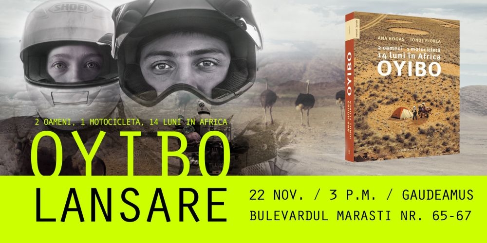 O gălăţeancă şi partenerul ei îşi lansează cartea: "Oyibo - 2 oameni, 1 motocicletă, 14 luni in Africa"