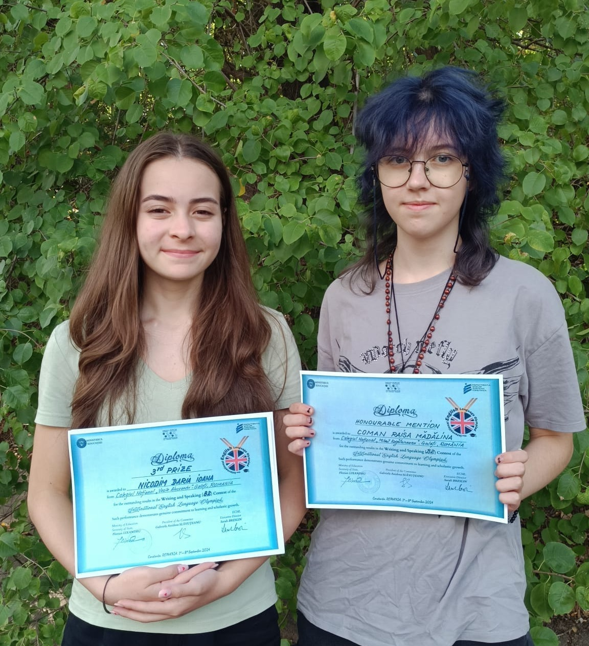 Premii gălăţene la Olimpiada Internațională de Engleză