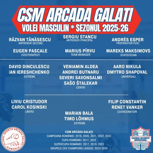 La CSM Arcada demarează pregătirile