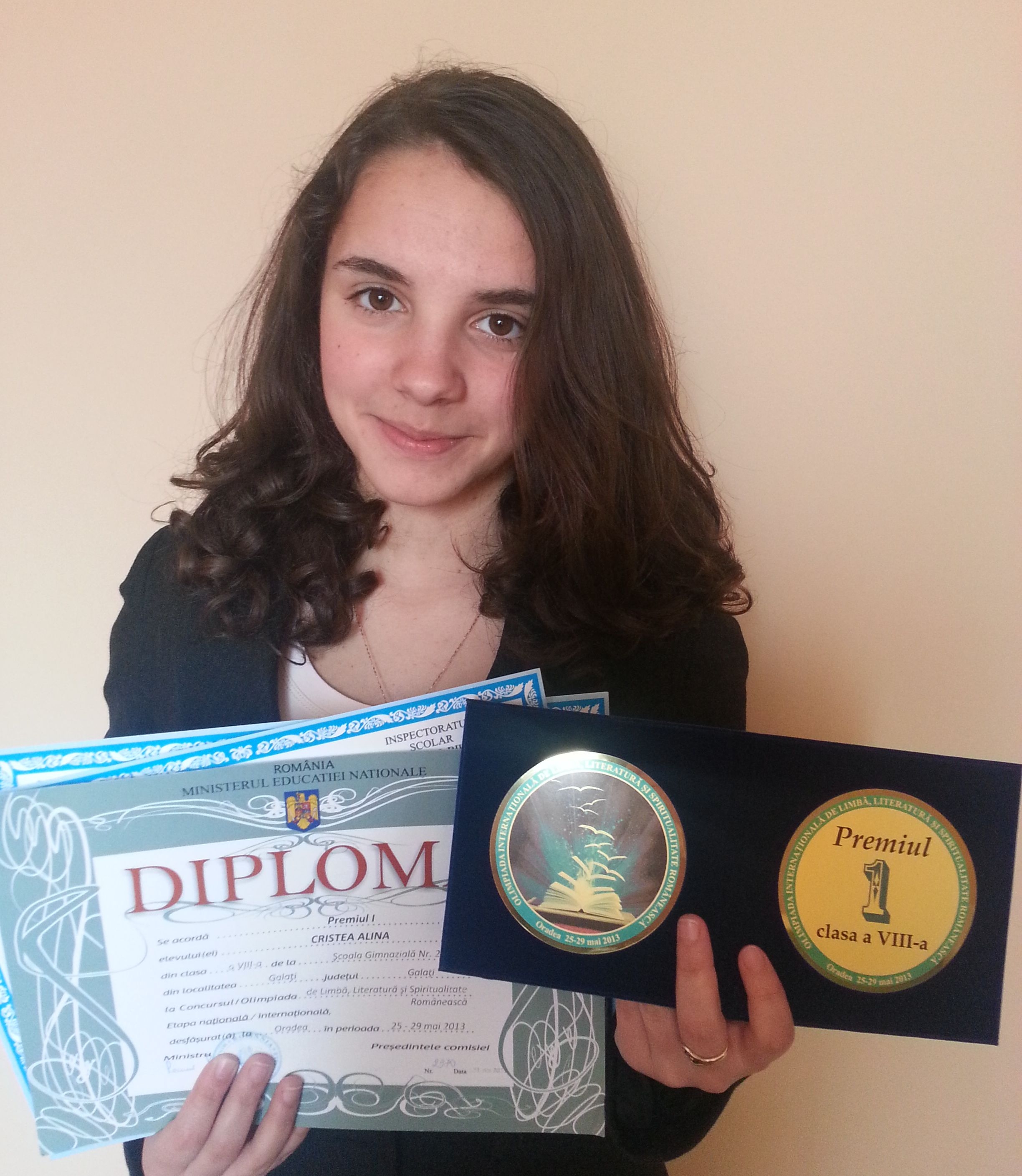 Alina Cristea, singura gălăţeancă ce va primi, anul acesta,  bursa „Meritul olimpic”