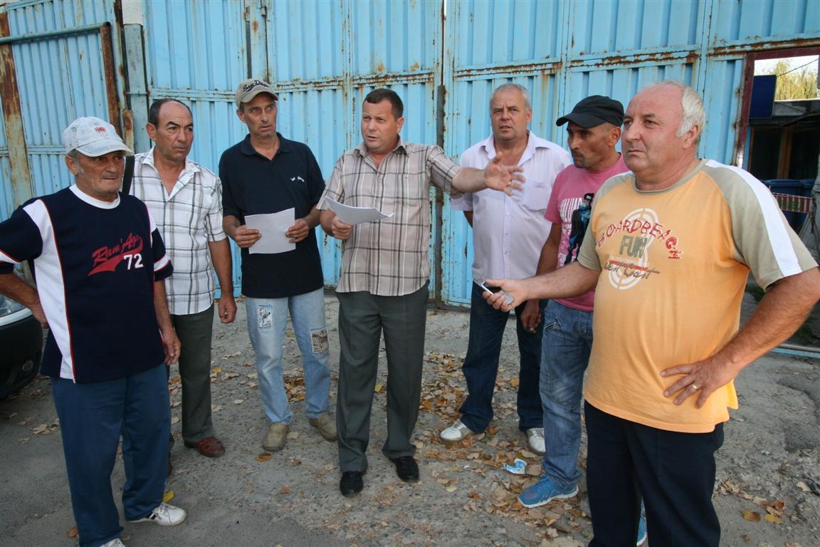 Protest al agenţilor de pază, pe strada Stelei 