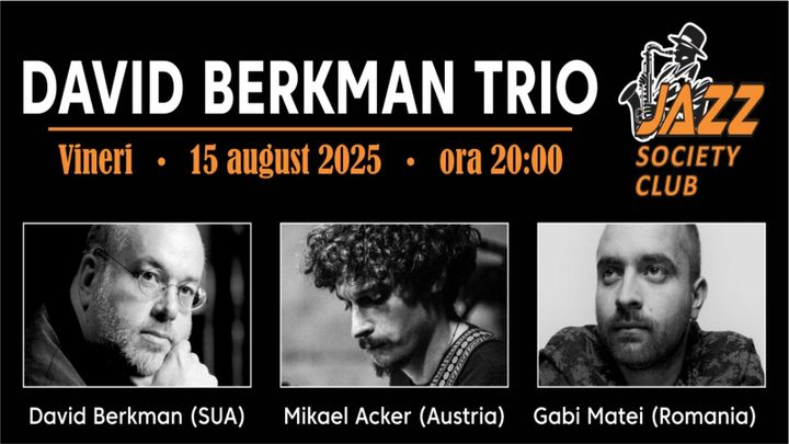 David Berkman Trio, la Jazz Society Club