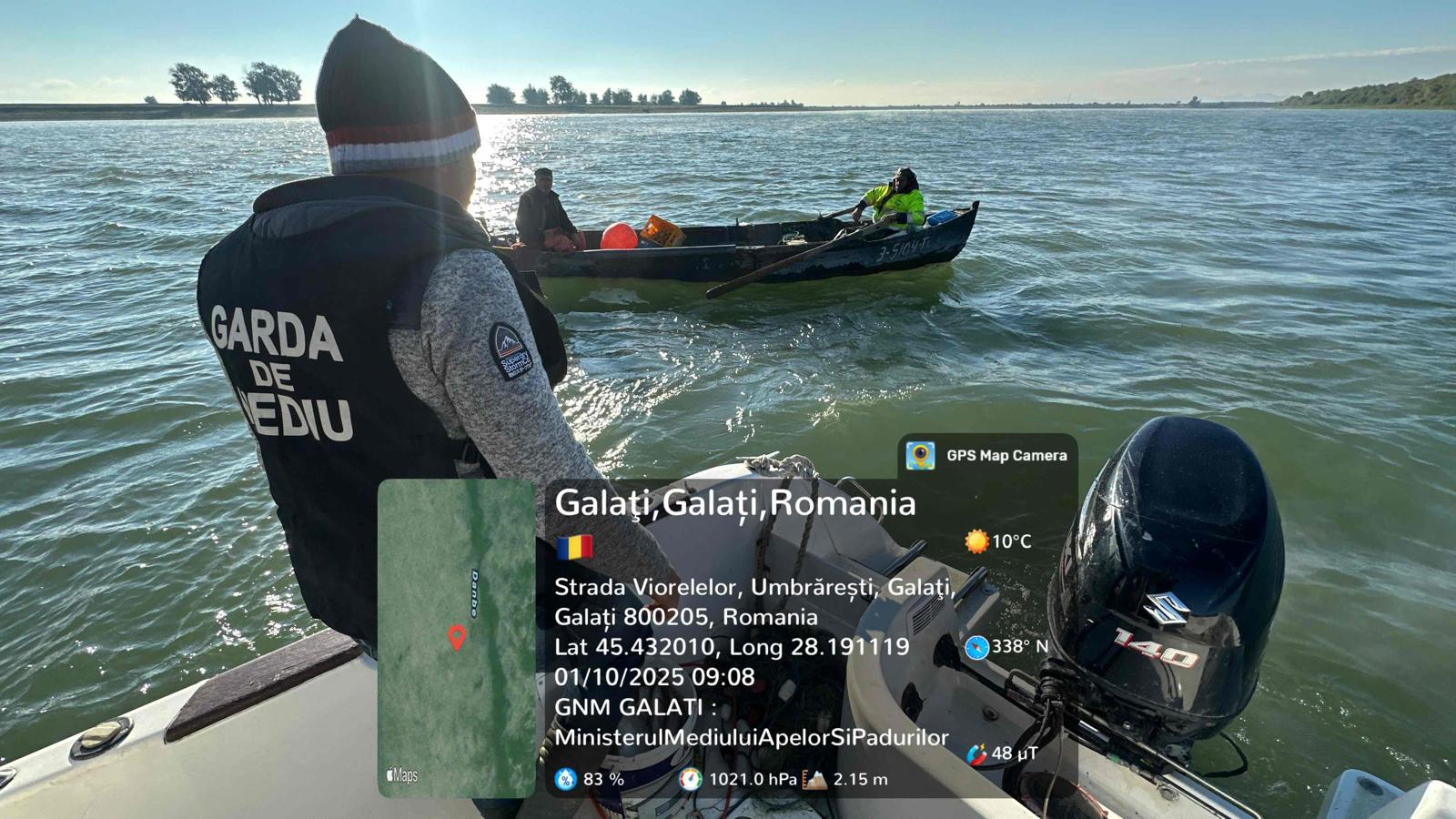 Polițiști și comisari de mediu, controale pe Dunăre