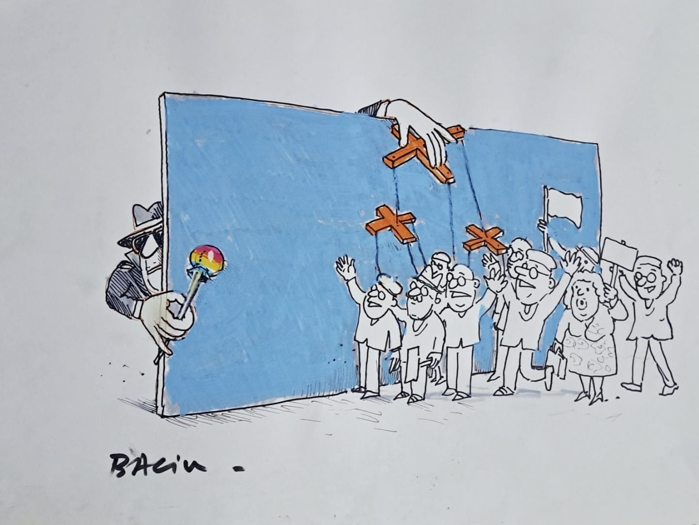 Caricatura zilei. Baciu la (n)oi