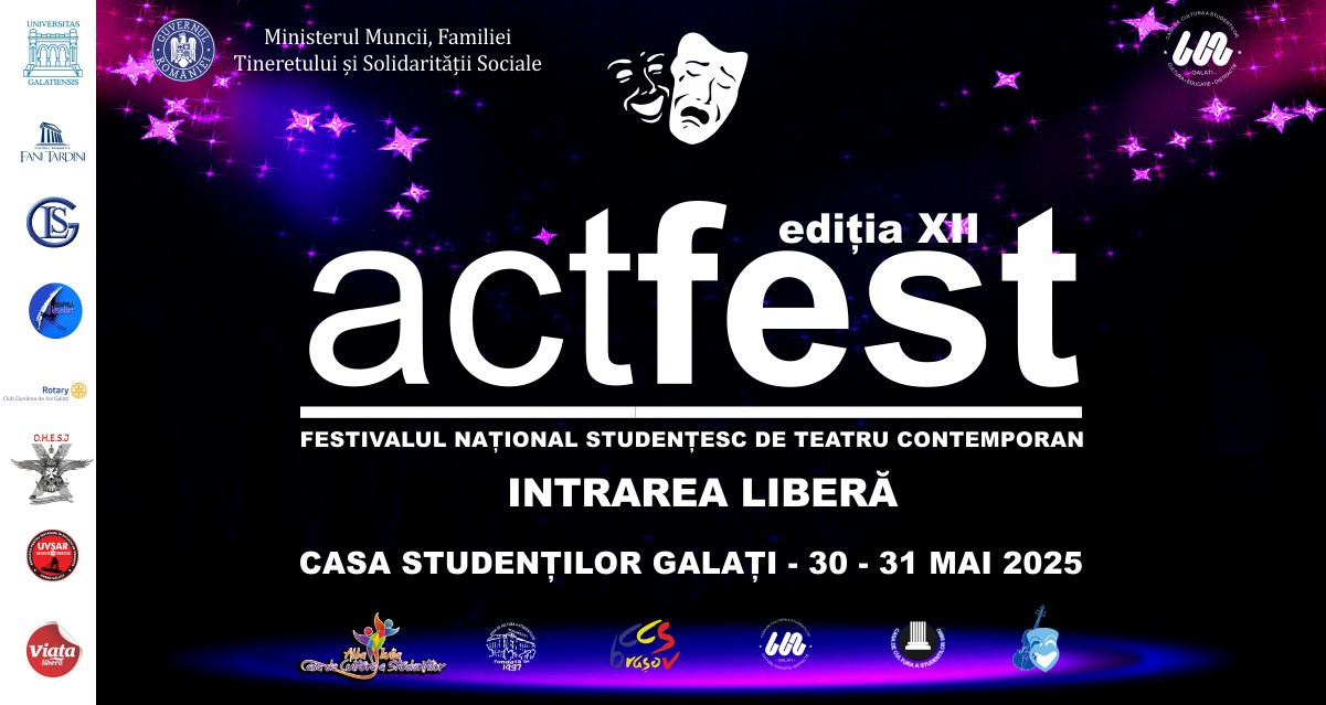 Peste 90 de actori amatori din întreaga țară fac spectacol la Galați