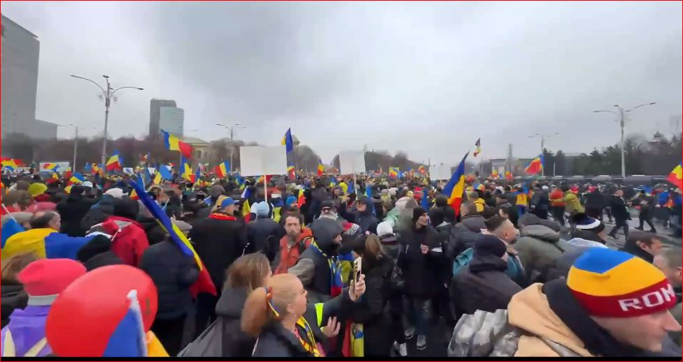 Protest organizat de AUR la Bucureşti