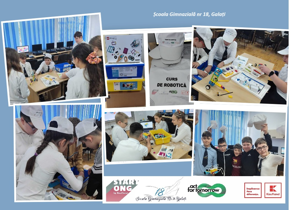 Programare, inginerie și gândire logică, predate la cursuri de robotică