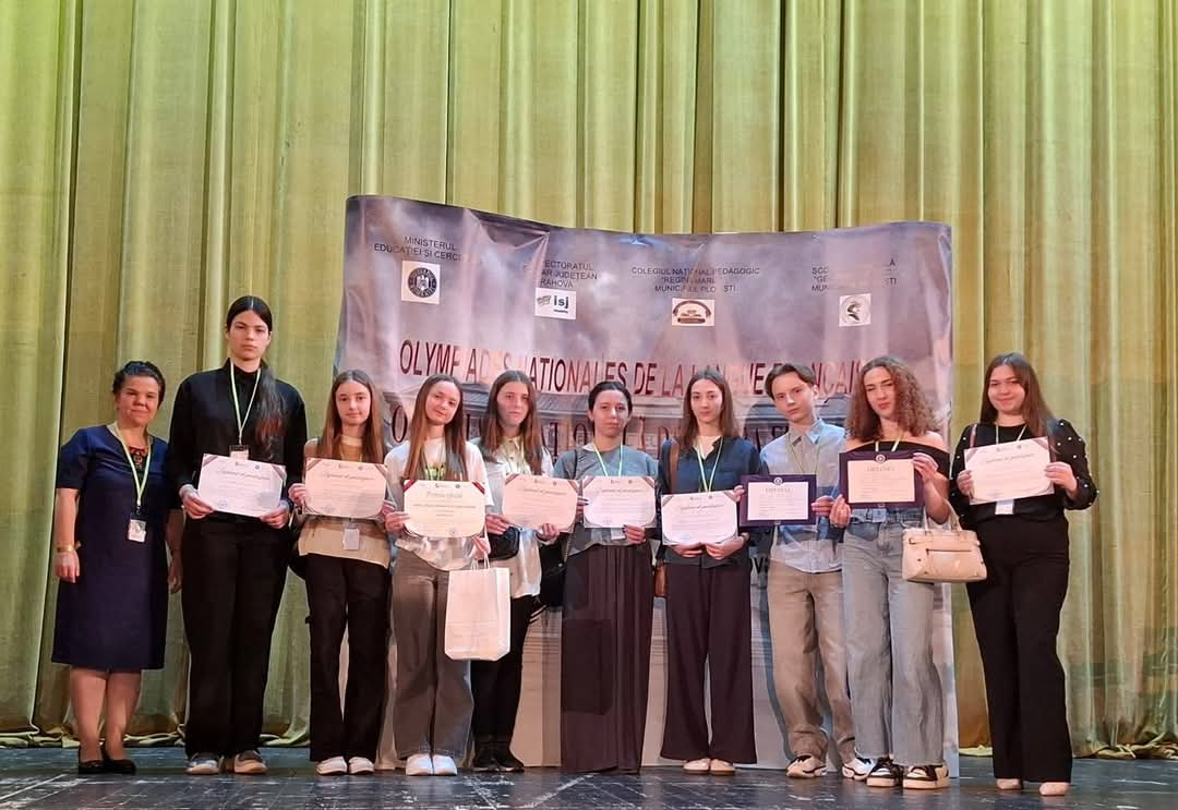 Premii importante pentru elevii gălățeni, la Olimpiada Națională de Limba Franceză