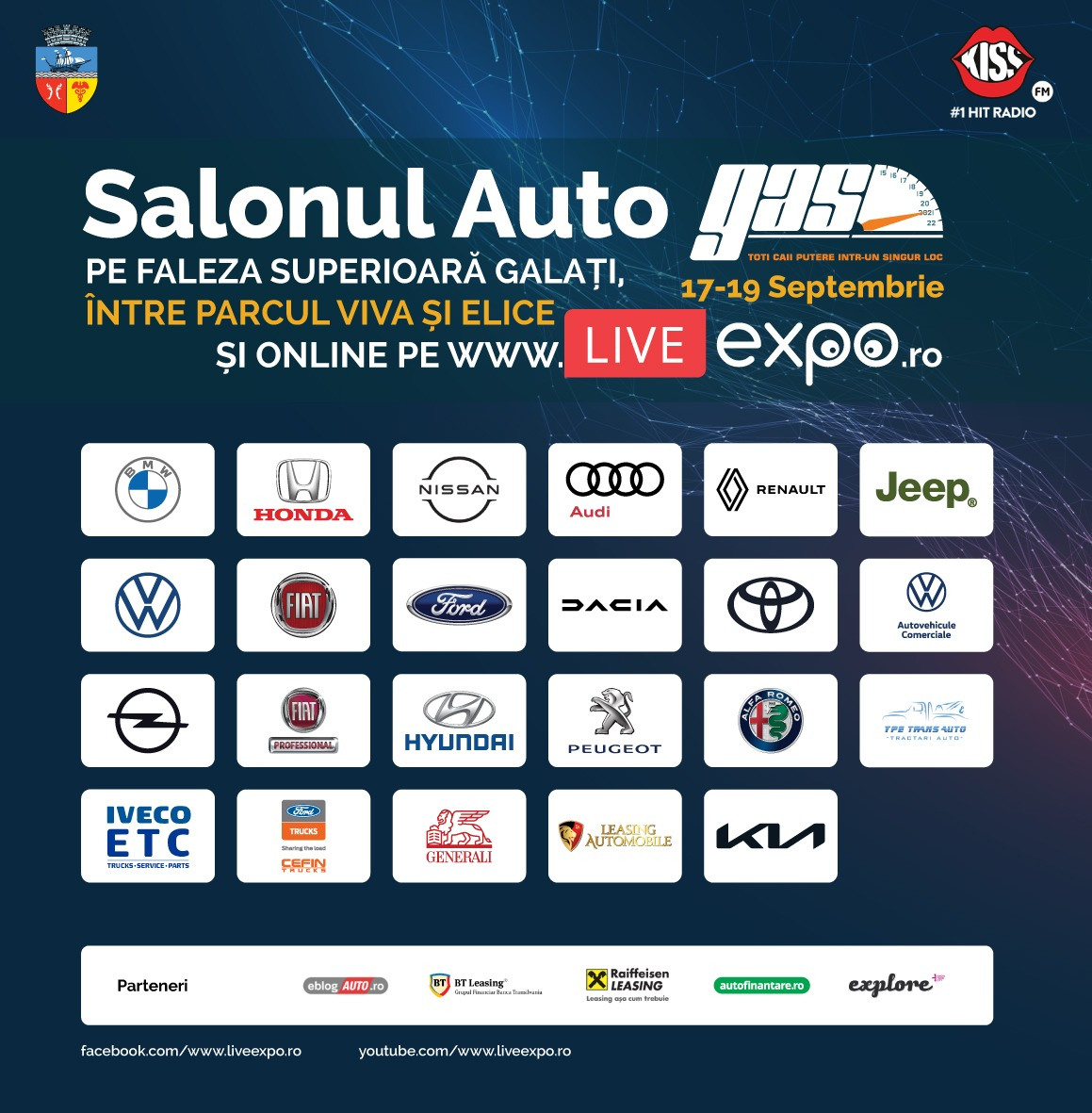 Salonul Auto GAS2021, 17-19 septembrie, pe Faleza Superioară