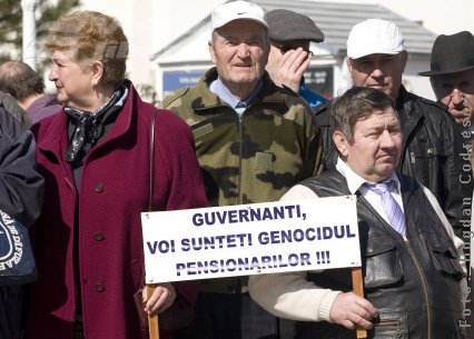 Pensionarii, din nou în stradă 
