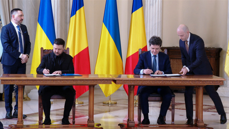 Nicușor Dan și Volodimir Zelenski au semnat un parteneriat strategic