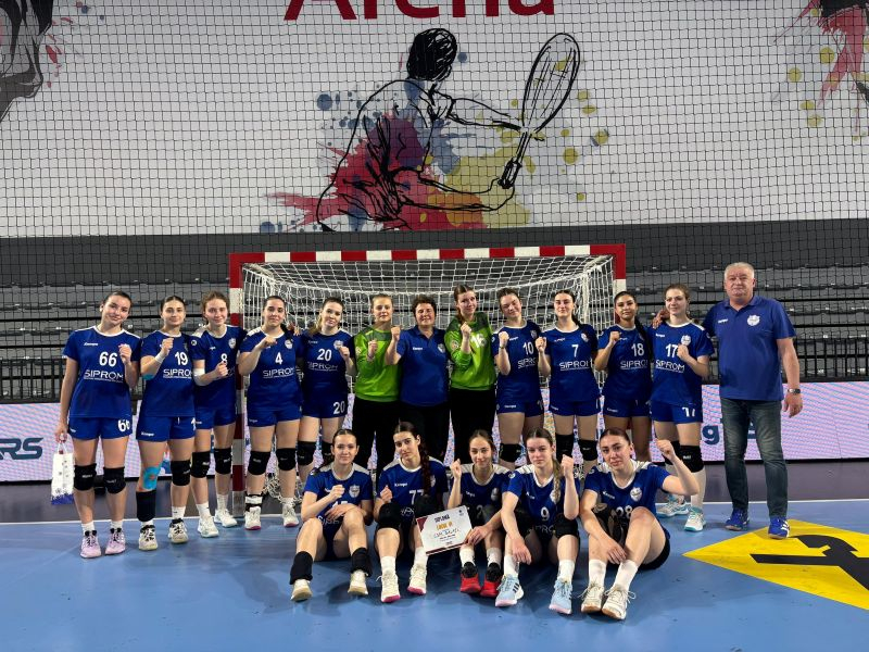 Junioarele handbalului gălățean, clasate pe locul șase la Campionatul Național
