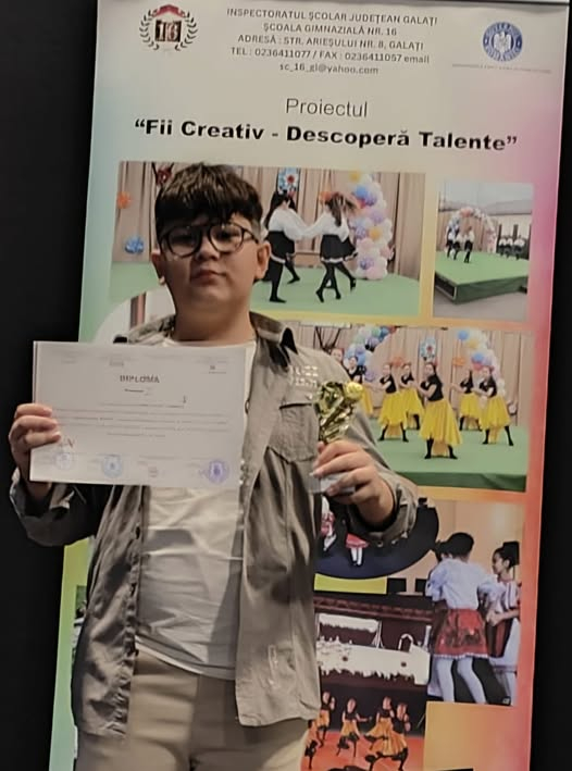 Liviu Sandu - locul 1 la Festivalul "Cântec pentru mama"