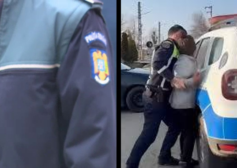 O femeie în stare de ebrietate și cu probleme psihice, imobilizată de poliție